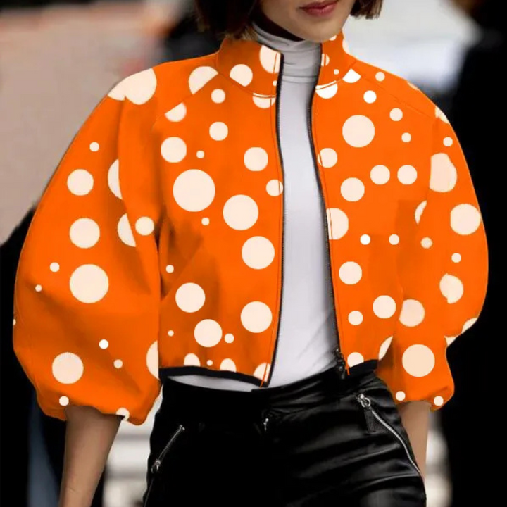 Modern Short Women's Coat - Vesper-Orange-XS-The Livary