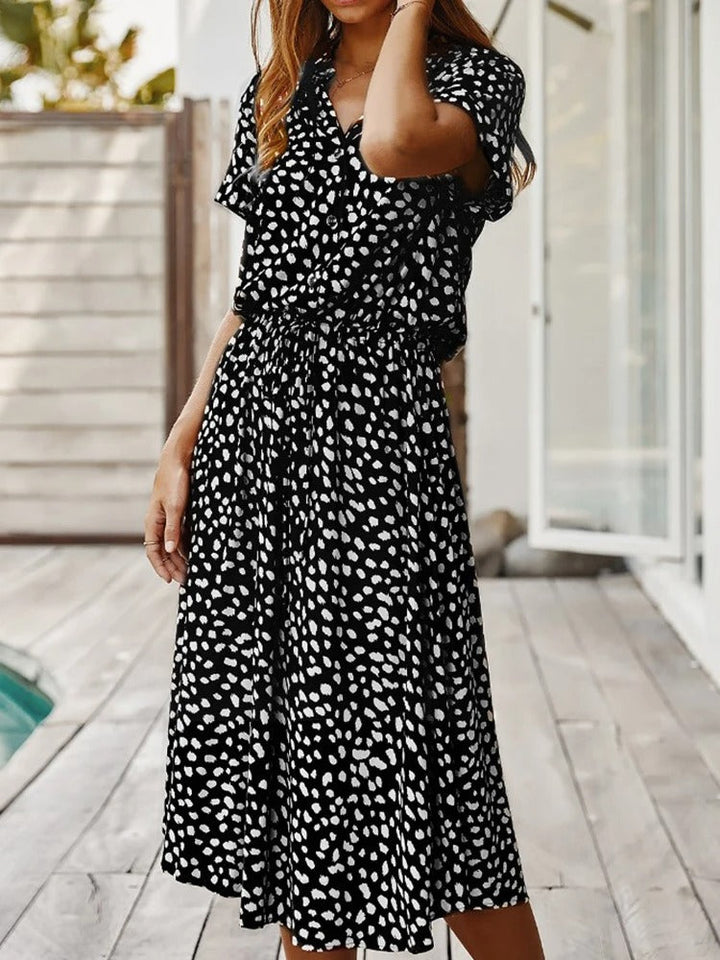 Chic Comfortable Dress - Sophia-Black-S-The Livary