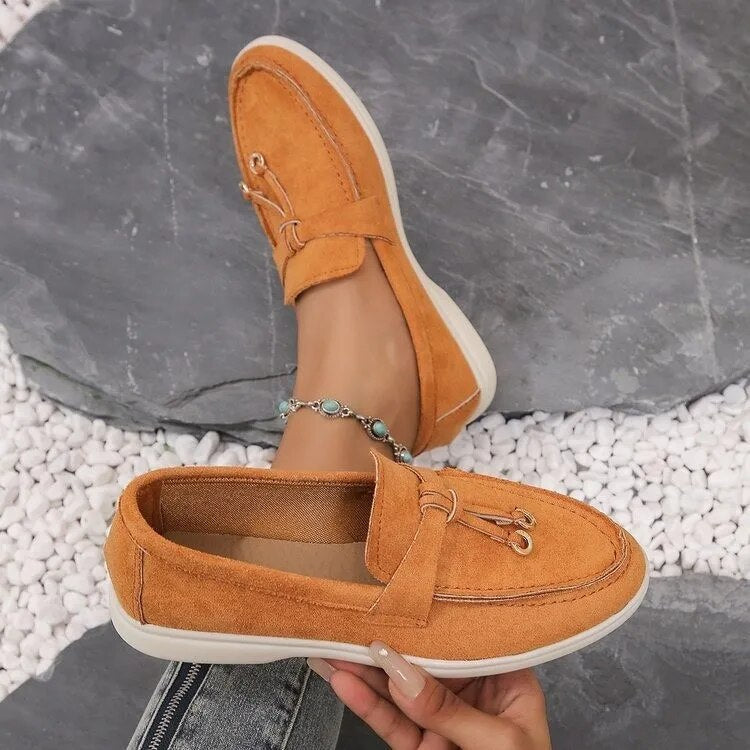 Comfort Loafers - Avery-Orange-3.5-The Livary