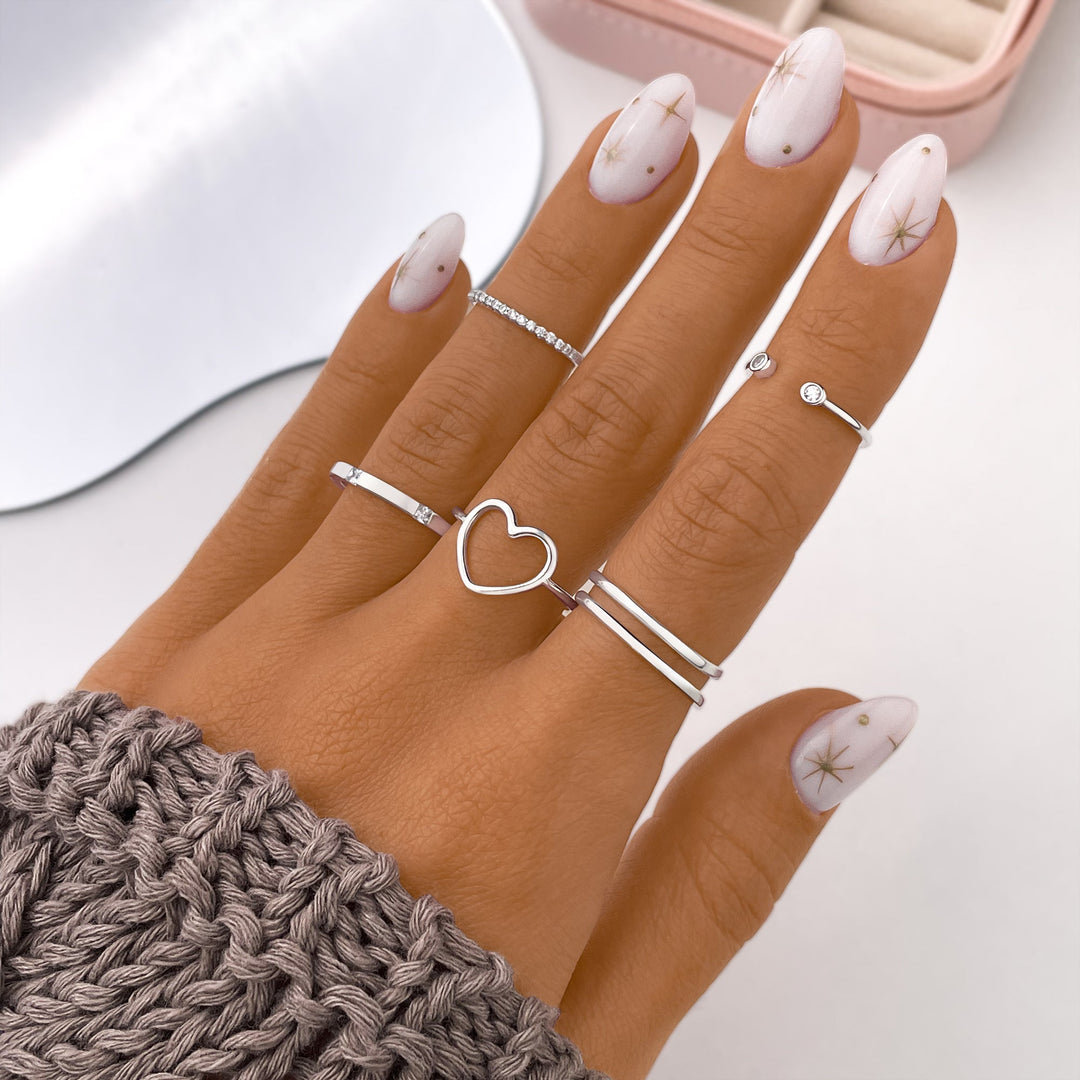 Open Double Ring - Amaya-Gold-The Livary