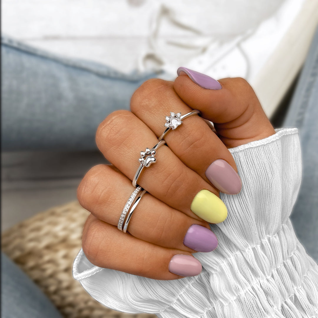 Double Zirconia Ring - Sienna-Gold-5-The Livary