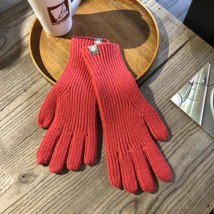 Comfortable Women's Gloves - Isolde-Red-The Livary