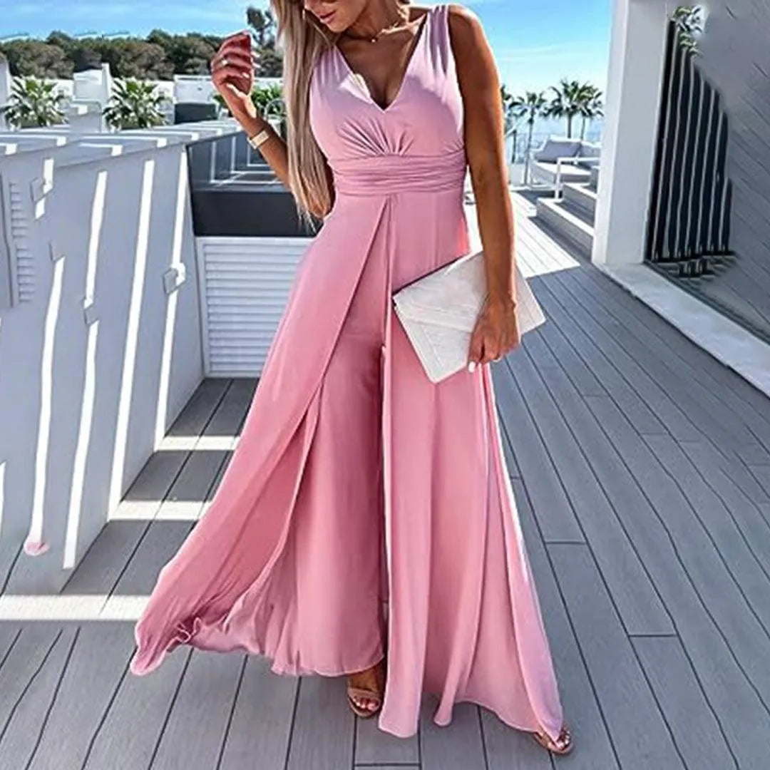 Trendy & Comfortable Jeans Jumpsuit for Women with Waist Cut – Rhea-Light blue-S-The Livary