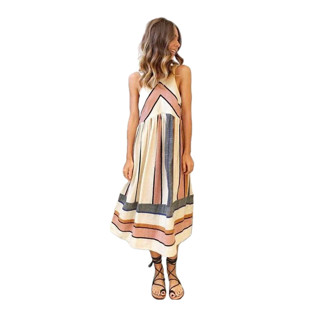 Stylish sleeveless summer dress in vintage look - Retro Flair-S-The Livary