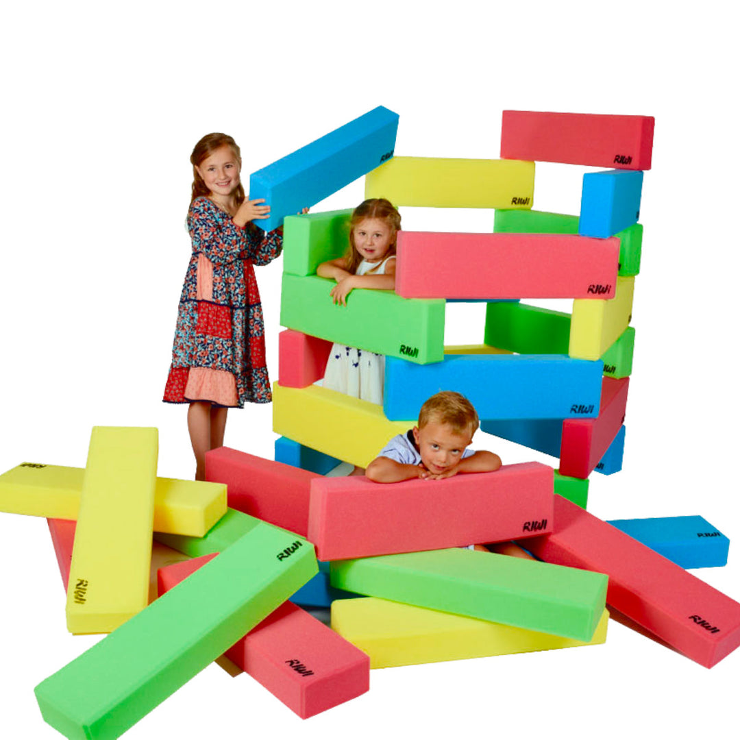 XXL Foam Blocks Building Set – MegaBlocks Playset-12 Blocks-The Livary