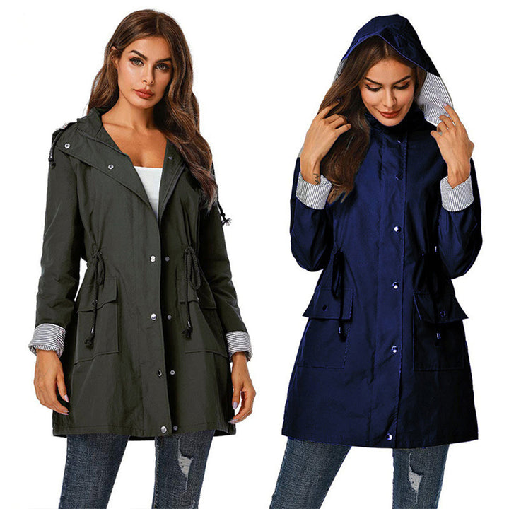 Trendy Ladies Windbreaker - Viviane-Black-S-The Livary