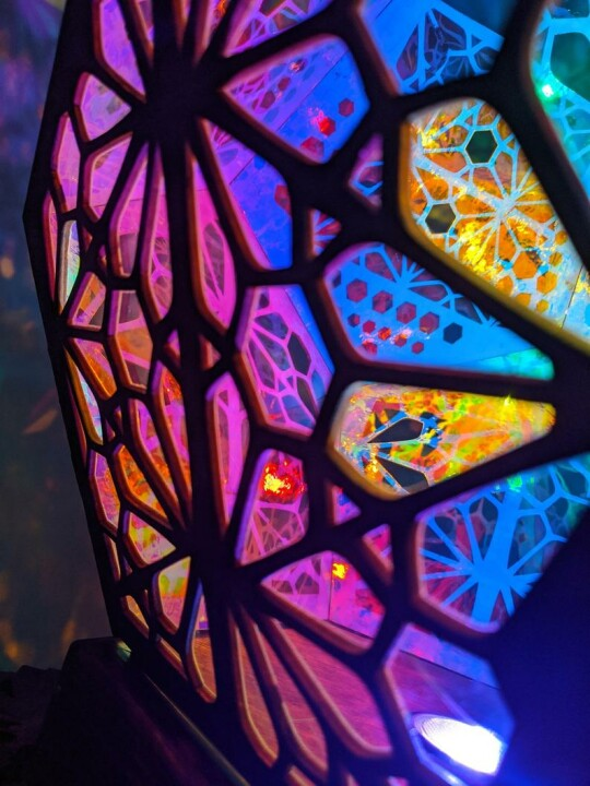 Stained Glass Style LED Table Lamp - LumiAura-The Livary