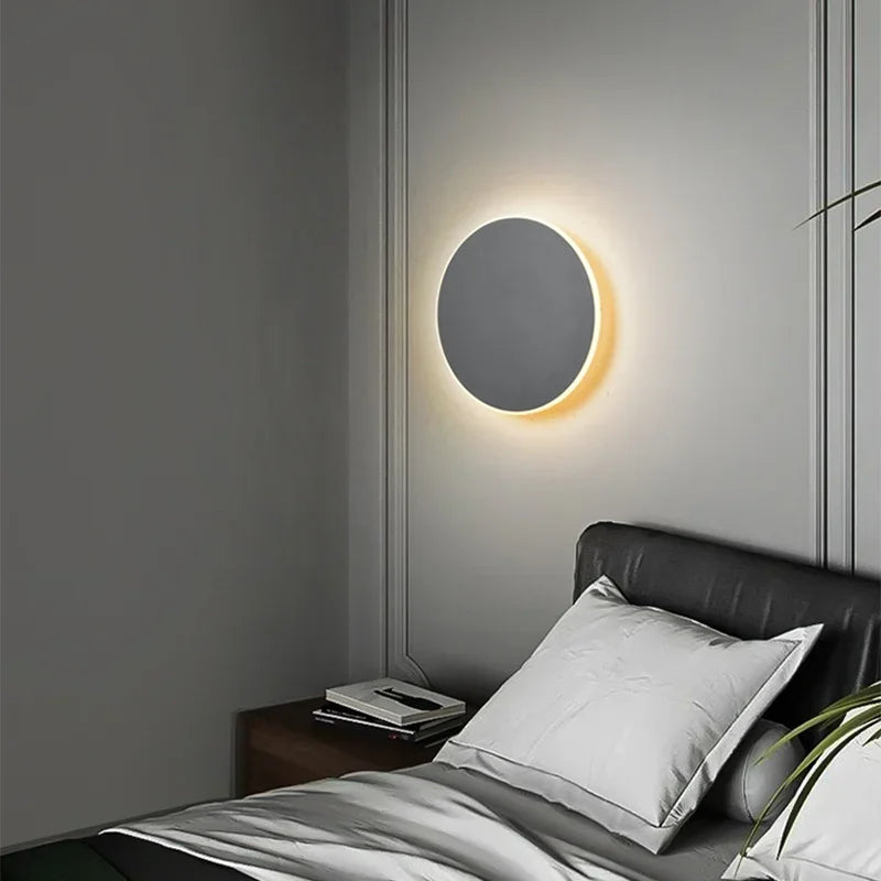 Modern LED Wall Lamp – Lumeo-20 cm Grey-Warm White-The Livary