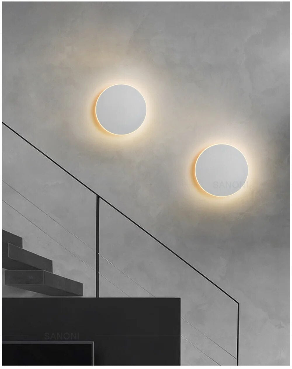 Modern LED Wall Lamp – Lumeo-20 cm White-Warm White-The Livary