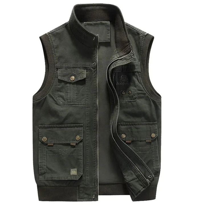 Men's outdoor vest with function – Magnus-Green-S-The Livary