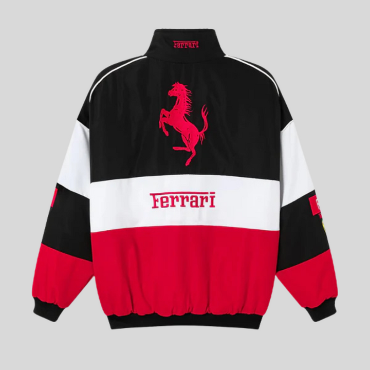 Vintage Racing Jacket - Nico-White Red-S-The Livary