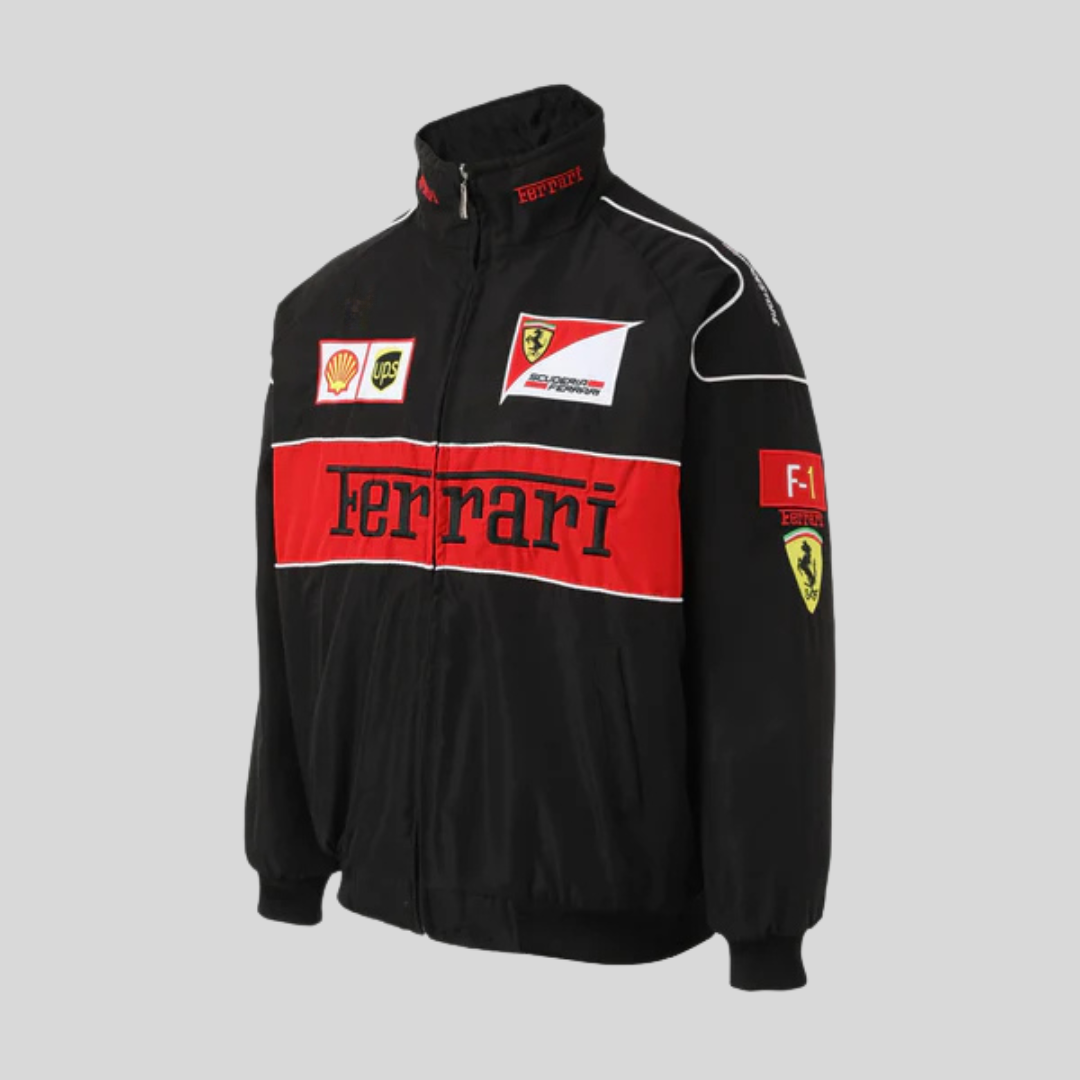 Vintage Racing Jacket - Nico-White Red-S-The Livary