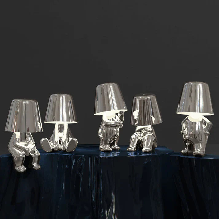 Playful Dimmable Table Lamp - LumoPals-Gold-Dreaming-The Livary