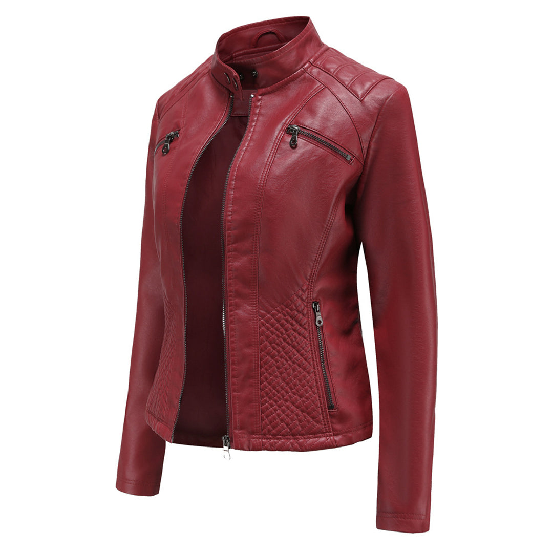 Cool Leather Ladies Jacket - Nova-Brown-XS-The Livary