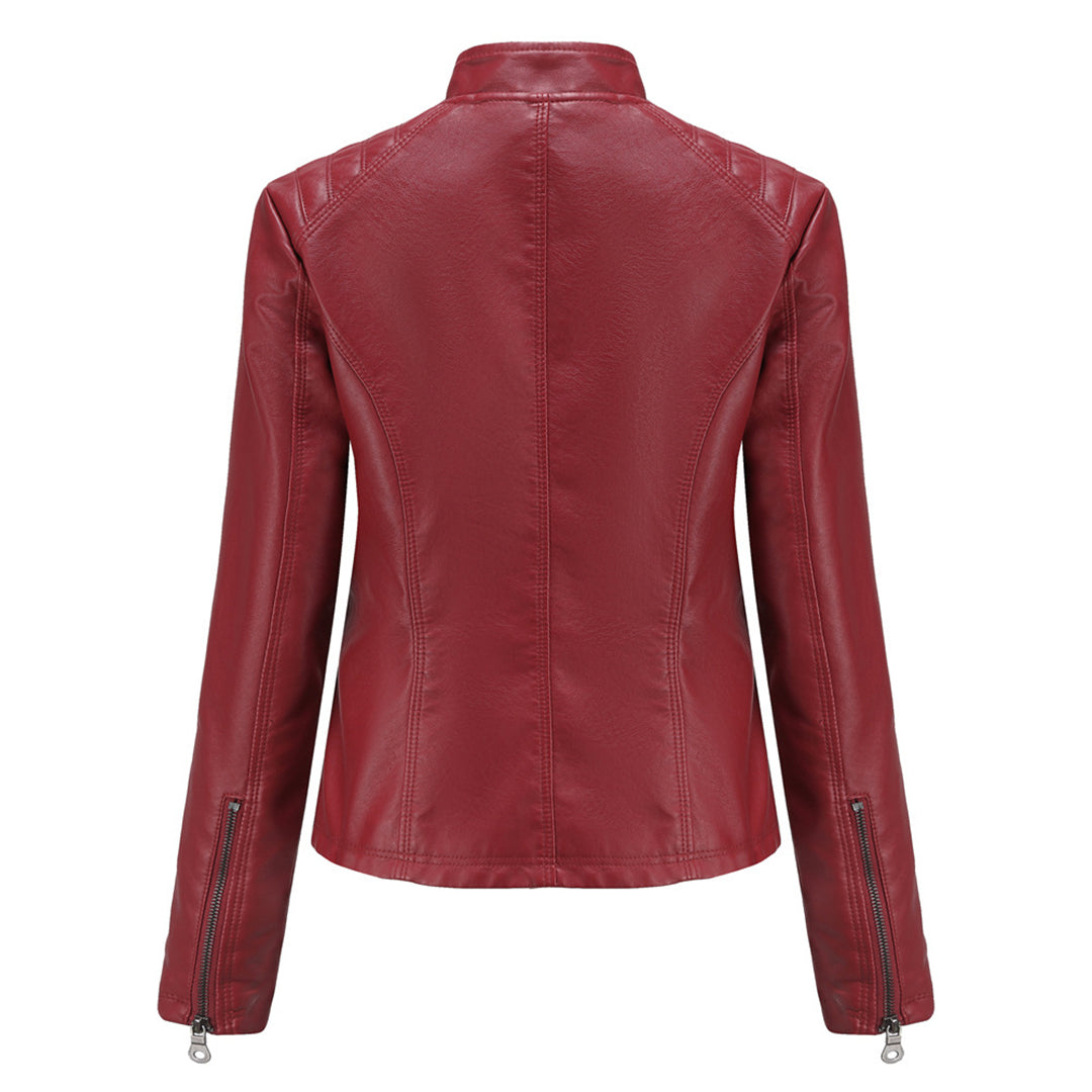 Cool Leather Ladies Jacket - Nova-Brown-XS-The Livary