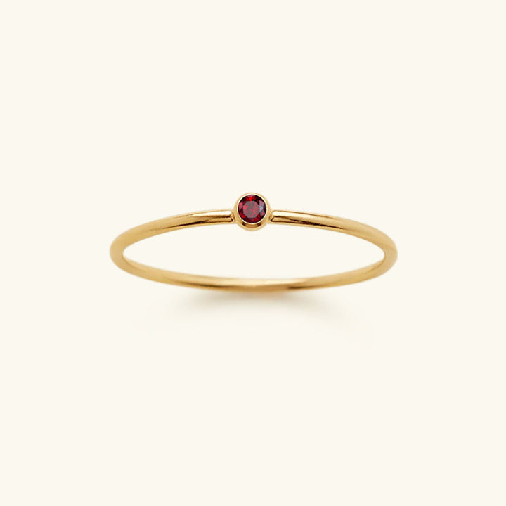 Birthstone Ring - Celestia-1.93 in-January - Red-The Livary