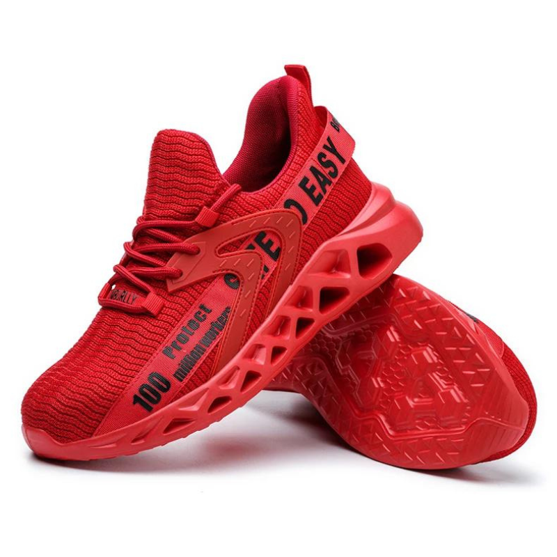 Ultralight Breathable Safety Shoes - ProGuard-Red-6.5-The Livary