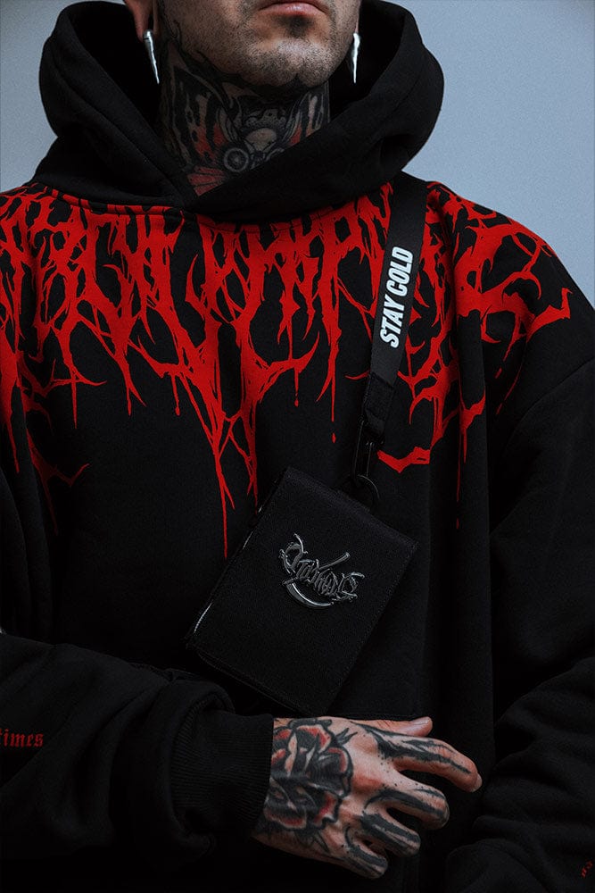 Oversized Heavy Hoodie with Print – Damon-S-The Livary