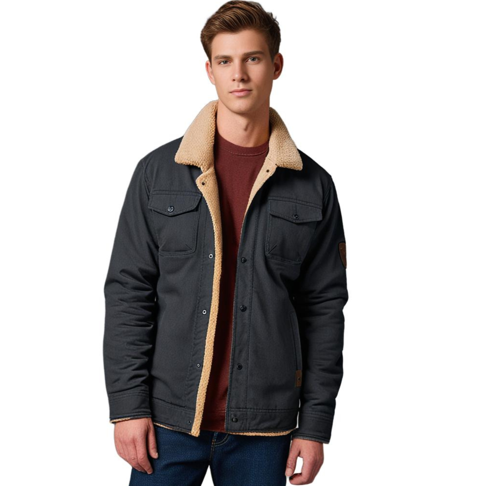 DEAVON - Timeless Bomber Jacket for Men-Black-S-The Livary