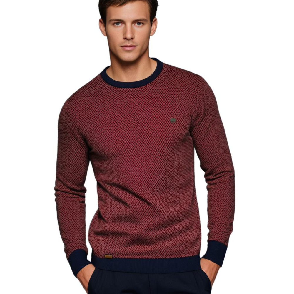 Soft and Warm Men's Sweater - Luca-Red-S-The Livary