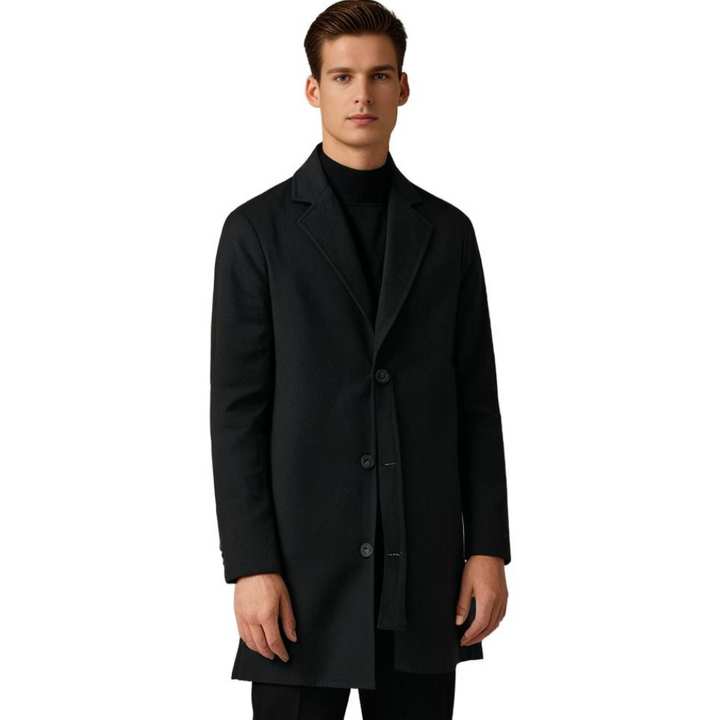 Long Winter Coat for Men - Noah-Beige-M-The Livary
