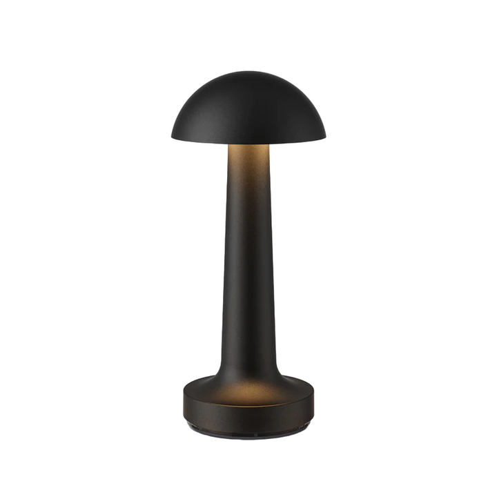 Modern Dimmerable Table Lamp - Victor-Black-Round-The Livary