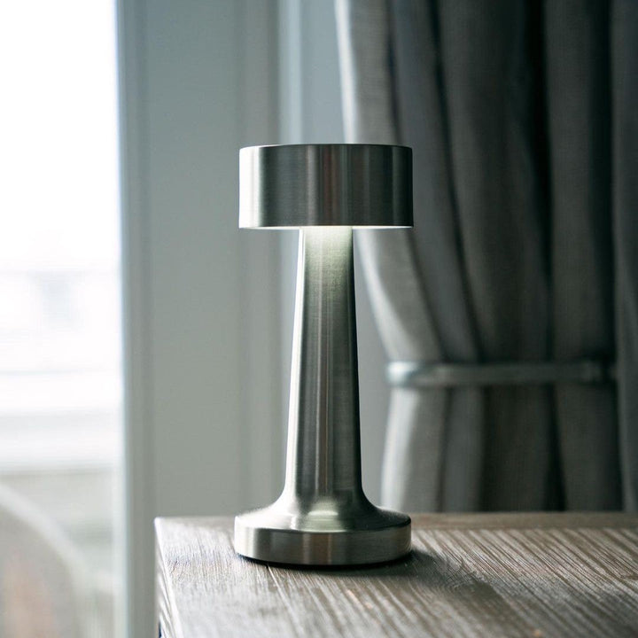 Modern Dimmerable Table Lamp - Victor-Gold-Cylinder-The Livary