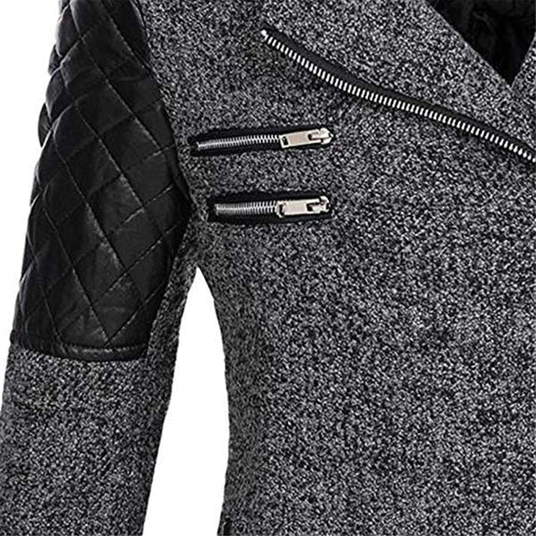 Warm Long Ladies Winter Coat - Aria-Dark grey-S-The Livary