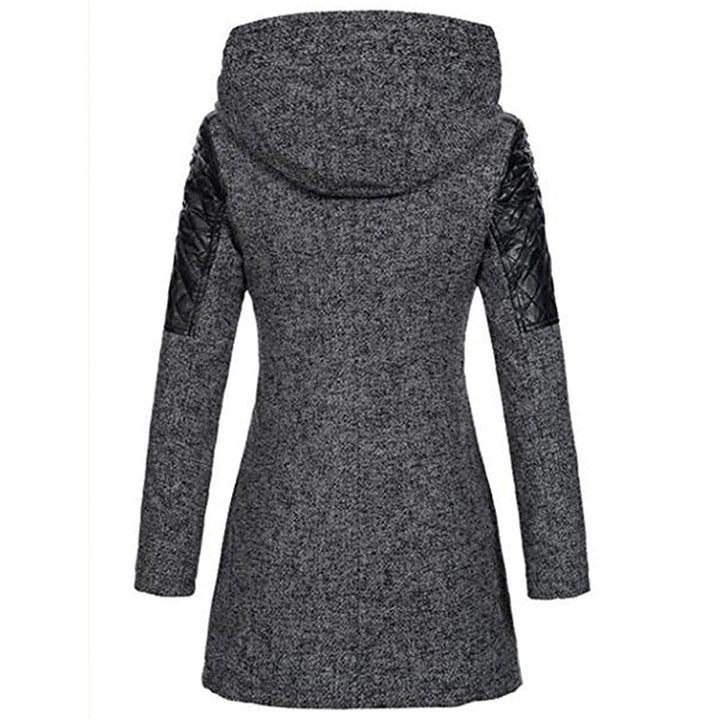 Warm Long Ladies Winter Coat - Aria-Dark grey-S-The Livary