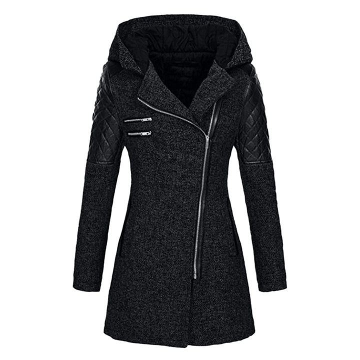 Warm Long Ladies Winter Coat - Aria-Dark grey-S-The Livary
