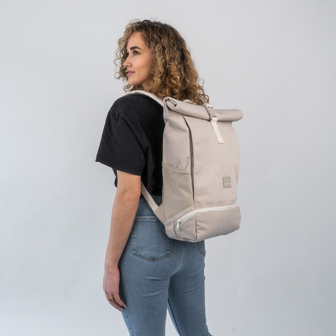 Rolltop Backpack – UrbanFlow-Black-The Livary