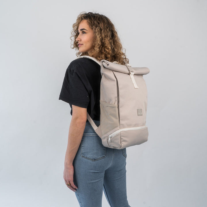 Rolltop Backpack – UrbanFlow-Black-The Livary