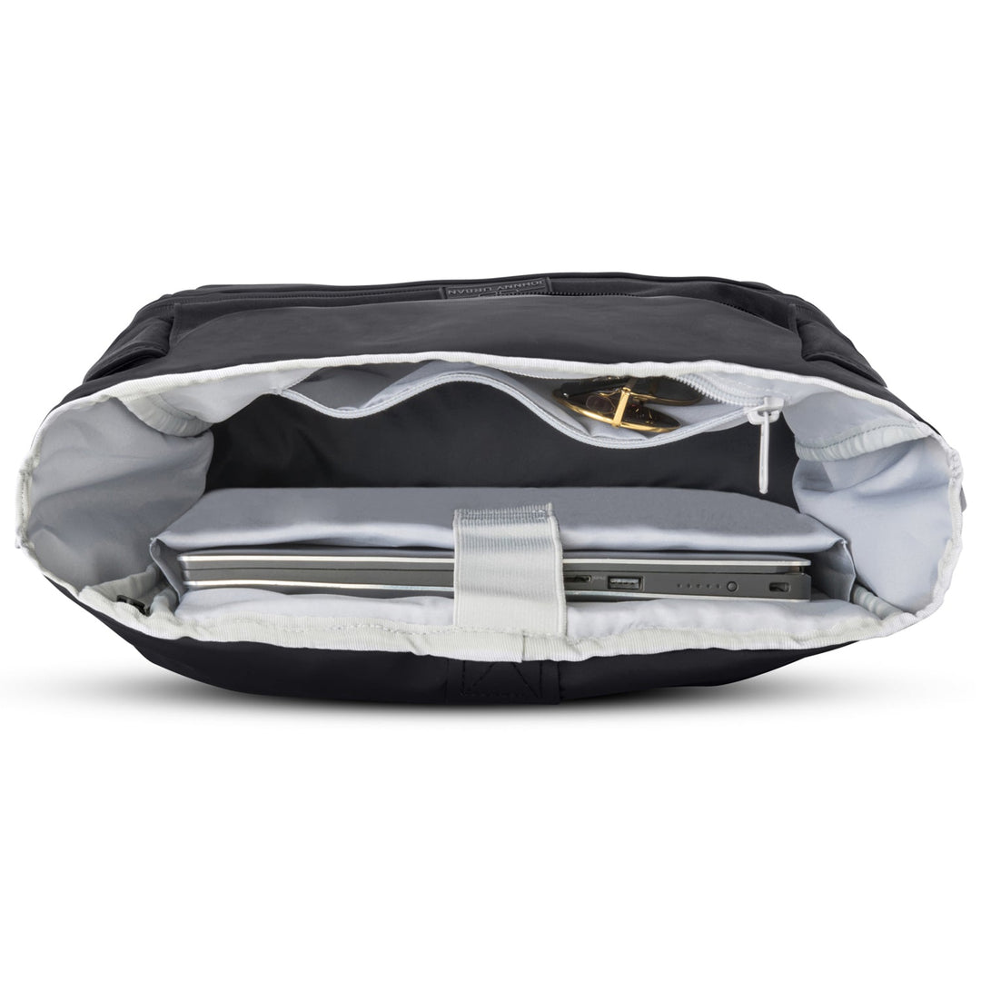 Rolltop Backpack – UrbanFlow-Black-The Livary