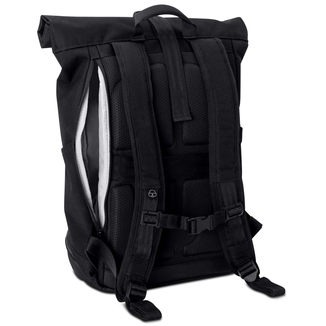 Rolltop Backpack – UrbanFlow-Black-The Livary