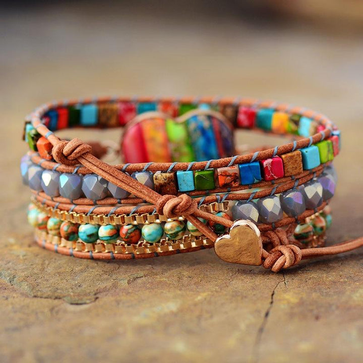 Chakra Energy Wrap Bracelet - Vitala-The Livary