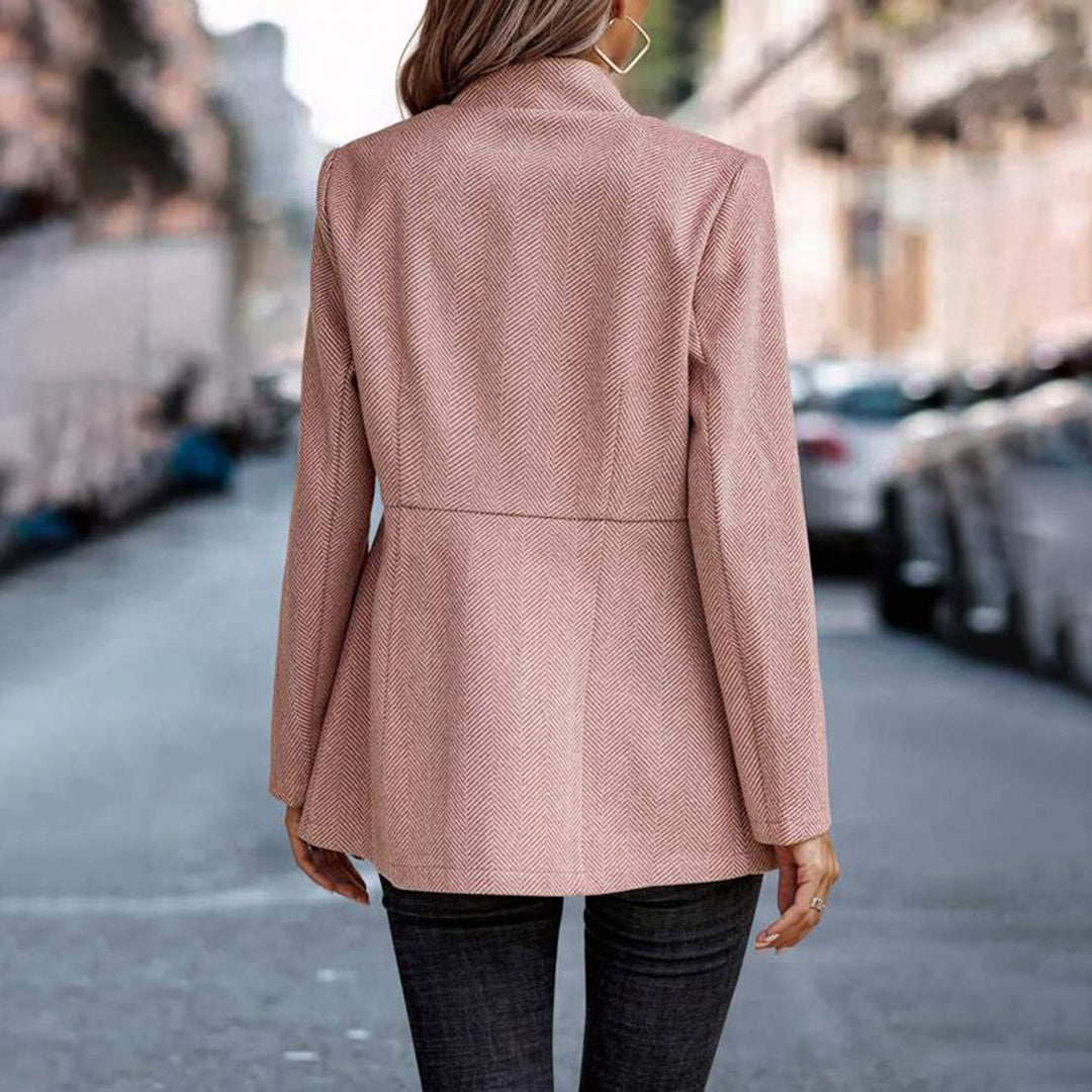 Modern Pink Ladies Blazer - Isla-S-The Livary