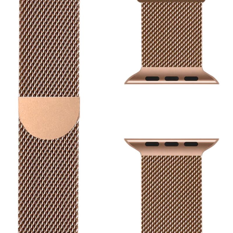 Milanese Apple Watch Band – SteelFlex-38mm | 40mm | 41mm | 42mm-Rose gold-The Livary