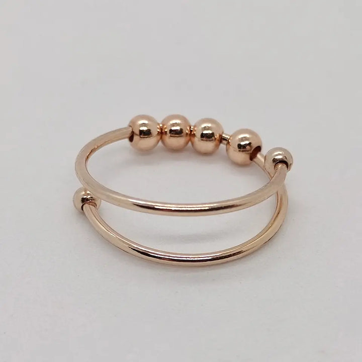 Anti Stress Ring - CalmSpin-Rose gold-The Livary