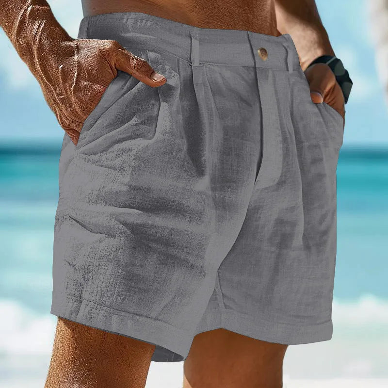 Airy linen summer shorts for men – Jonas-Grey-S-The Livary
