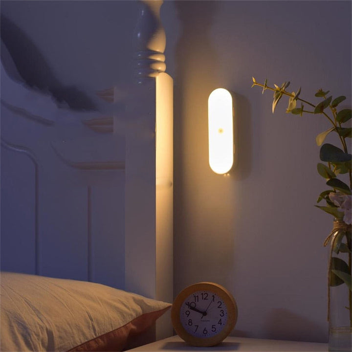 USB Rechargeable Motion Sensor Wall Lamp - BrightSense-Warm-The Livary