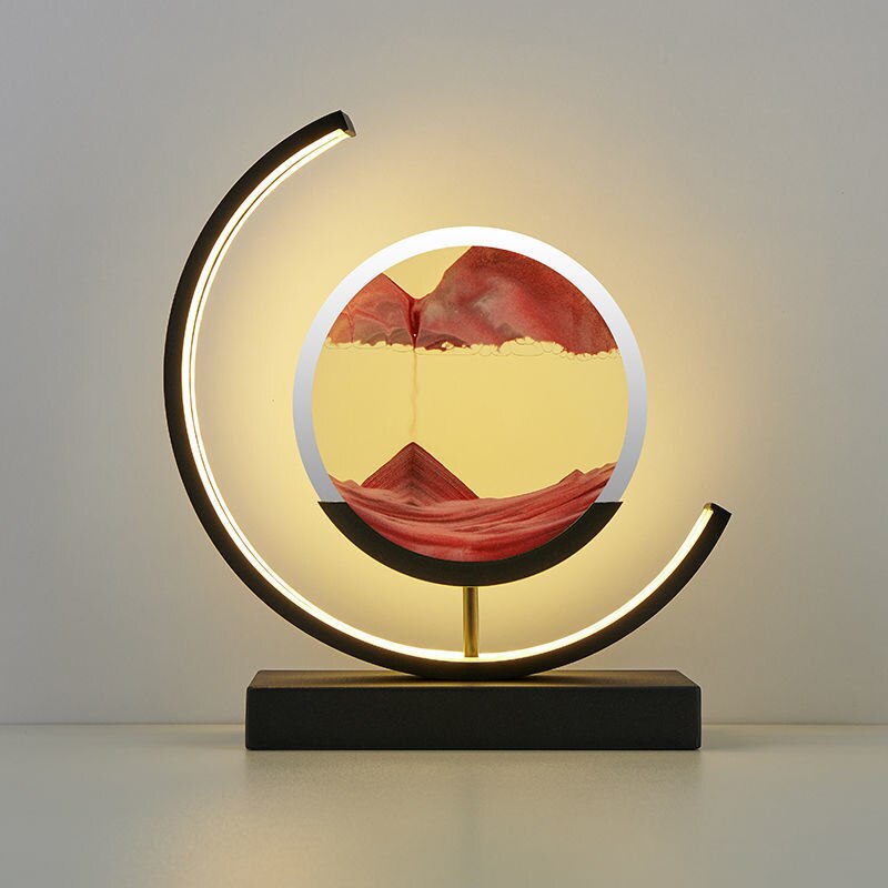 3D Sand Shell Table Lamp - Abyss-Red-Black-The Livary