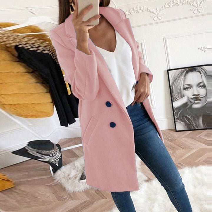 Stylish Women's Coat - Mila-Light pink-S-The Livary