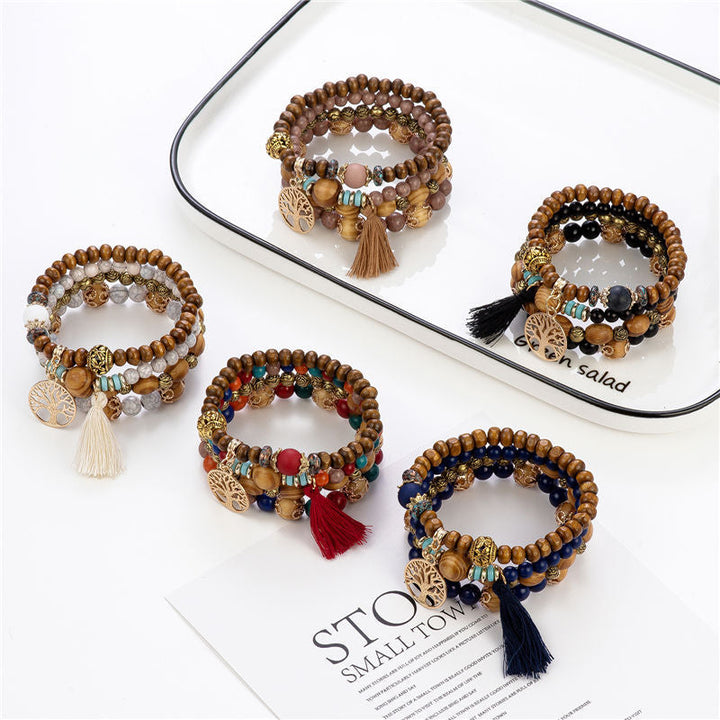 Tree of Life Pearl Bracelet - Elowen-The Livary