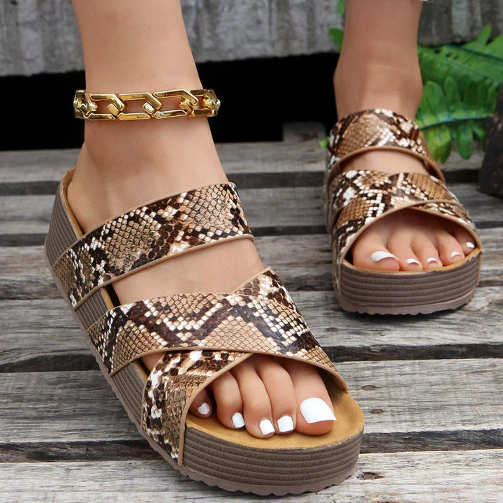 Fashionable Orthopaedic Sandals - Lena-Coffee-2.5-The Livary