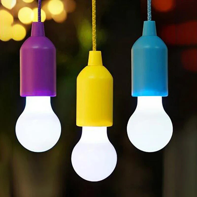Colourful Portable Pendant Lamp - ChromaGlow-Red (White Light)-The Livary