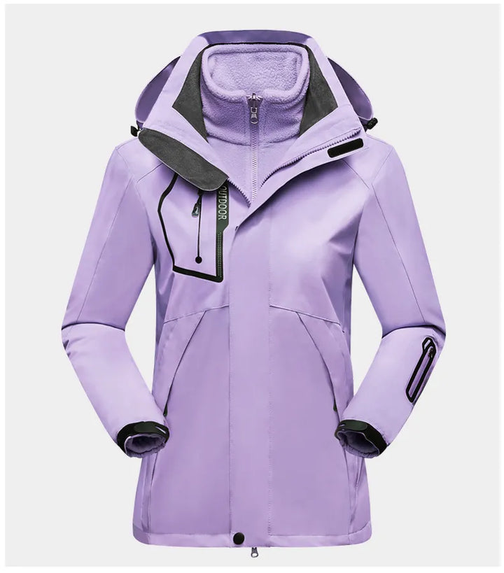 3-in-1 Outdoor Protective Jacket for Women - Luna-Lila-M-The Livary