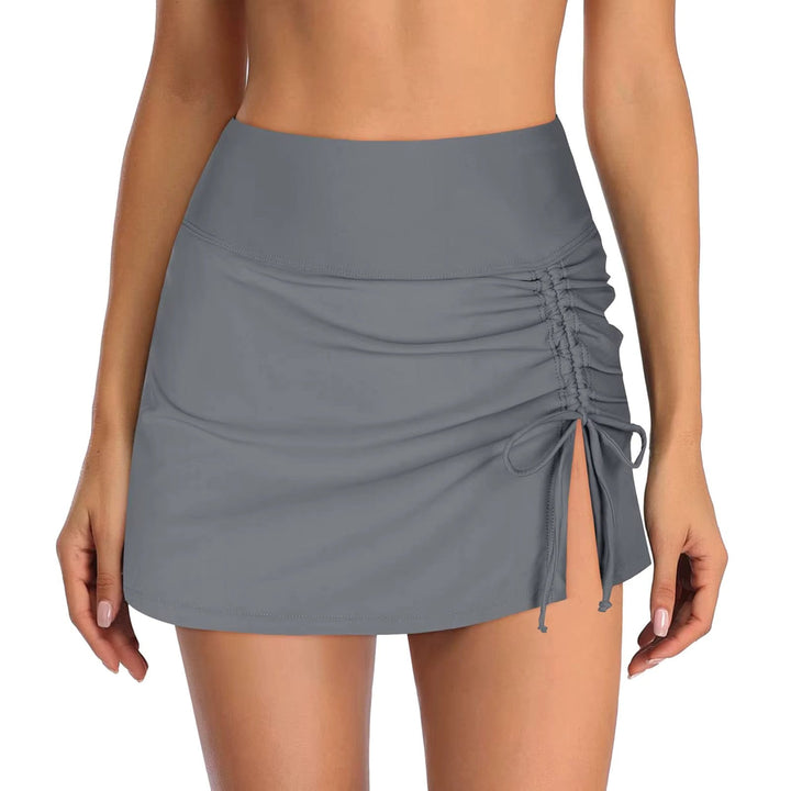 Ladies' swim shorts with side slit – Liv-Gray-XS-The Livary