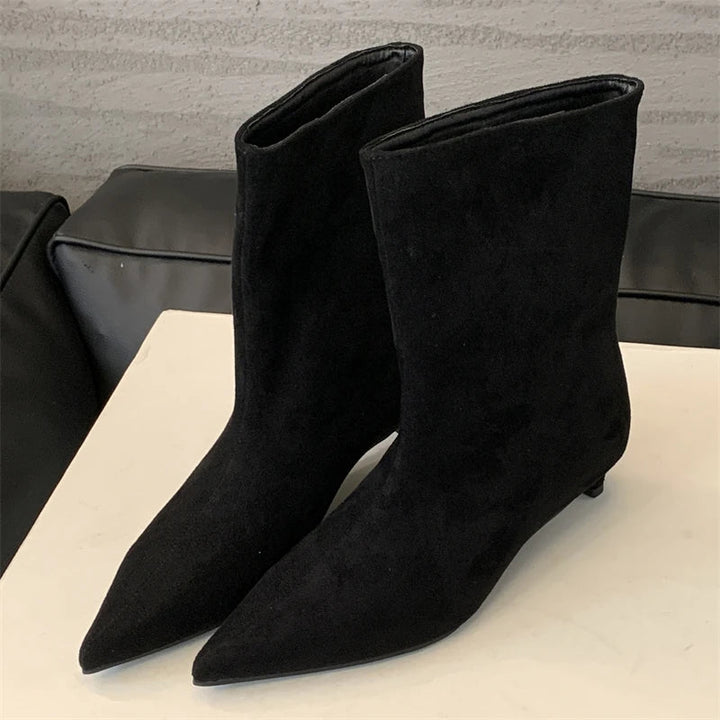 Luxury Suede Winter Boots - Sorena-Black-2.5-The Livary