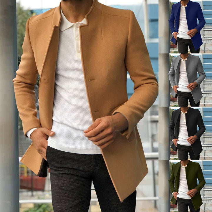 Men's Autumn/Winter Tweed Coat – Lazaro-Blue-S-The Livary