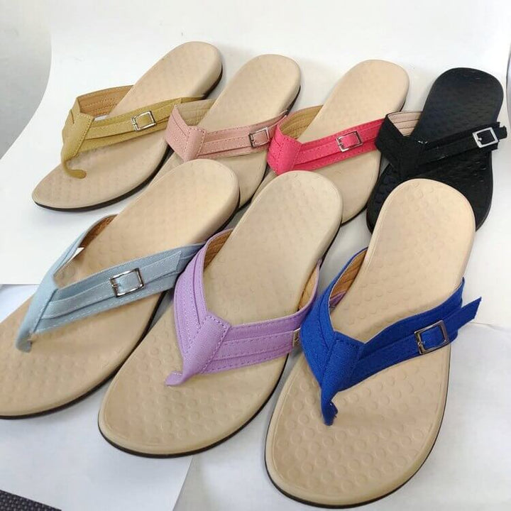 Comfortable orthopedic toe sandals for women - OrthoSummer-Pink-3-The Livary